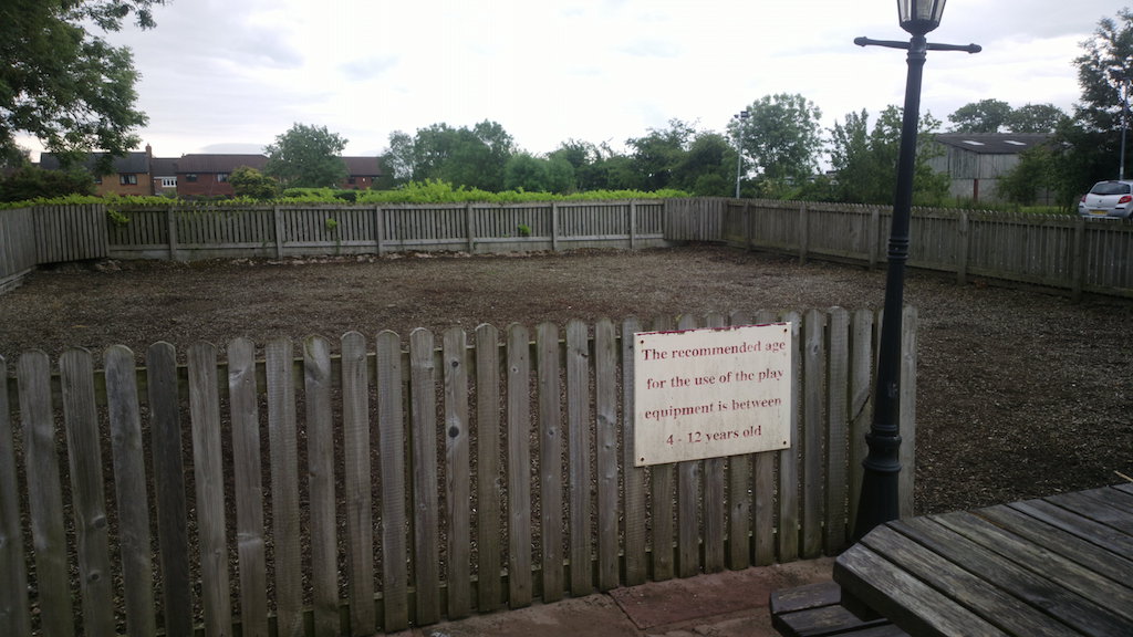 An example of a Northern pub kids play area