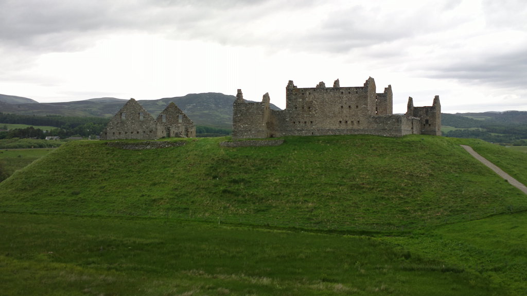 Castle ruins near the end